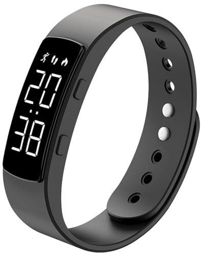 LDCBFTR Non Bluetooth Fitness Tracker Pedometer Watch Step Counter Activity Tracker Sleep Tracker Alarm Clock Stopwatch Digital Waterproof Fitness Watch for Kids Adult Seniors