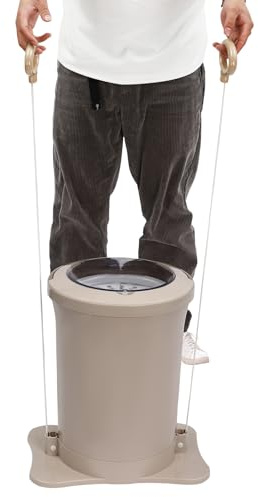 Pyroarle Manual Clothes Dehydrator Non-Electric Laundry Dryer for Travel Outdoor Camping - Foot Pedal Spinner With Large Capacity Compact Design