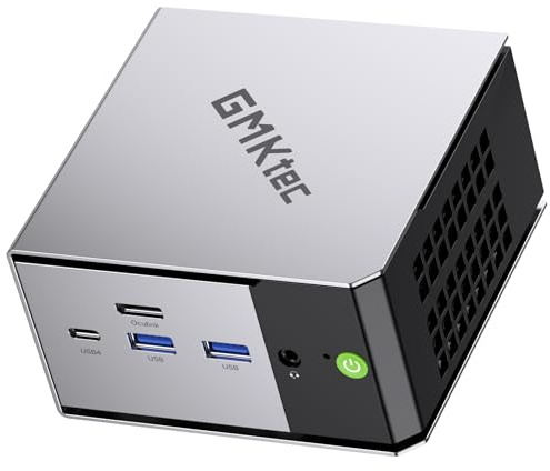 GMKtec Mini PC AMD Ryzen 5 PRO 6650H (Turbo 4.50GHz) 16GB DDR5 1TB NVME SSD Dual NIC LAN 2.5GbE Oculink, USB4, HDMI, USB-C Desktop Computer M8