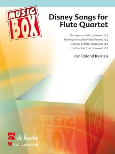 Disney songs for flute quartet musique d'ensemble -partition+parties separees