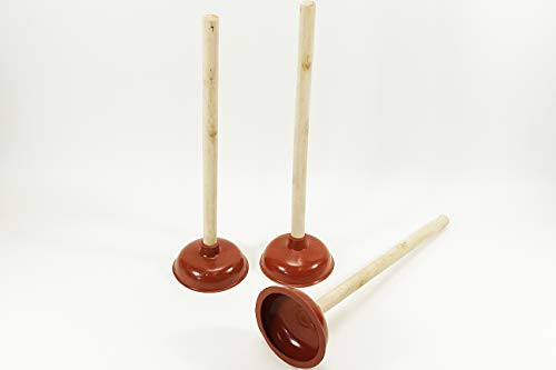 TS Exclusiv Testrut – Ventosa marcada desatascador Limpiador Goma Campana Mango de Madera