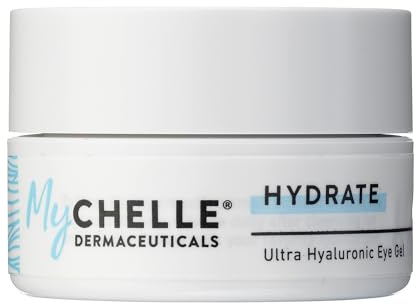 MyChelle Dermaceuticals Ultra Hyaluronic Eye Gel (0.45 Fl Oz) - Rich Hydration for Dry Skin with Vegan Hyaluronic Acid, Help Plump Skin and Help Reduce Appearance of Fine Lines and Wrinkles