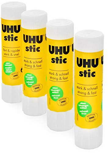 UHU Stic Colle 8,2 g Sans solvant Application transparente Lot de 3 + 1