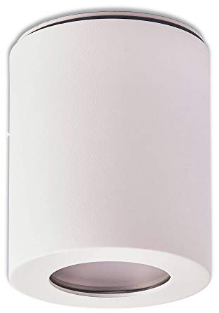 Trano LED spot de superficie IP44 baño exterior blanco blanco neutral 7,5 Watt regulable - Foco de techo para habitaciones secas y húmedas como luz de techo - Foco de techo de