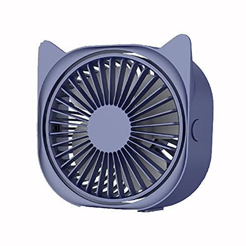HIOD Mini Ventilateur USB Outils de Refroidissement D'été Mini Ventilateur de Bureau 360 Degrés d'angle Réglable Ventilateur Électrique Portable 3 Vitesse du Vent Réglable,Blue