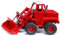 siku 3563, Kramer 411 Radlader, Spielzeug für Kinder, 1:50, Metall/Kunststoff, Rot, Schaufel und Ladearm beweglich, Grobstollige Gummireifen