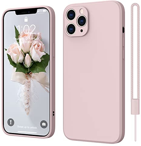 iPhone 11 Pro Hülle Silikon Case, ElestBela Hanyhülle iPhone 11 Pro Ultra Dünn Slim mit Microfiber, Kratzfeste Rundumschutz Case Schutzhülle Hülle für iPhone 11 Pro 5.8'' Rosa