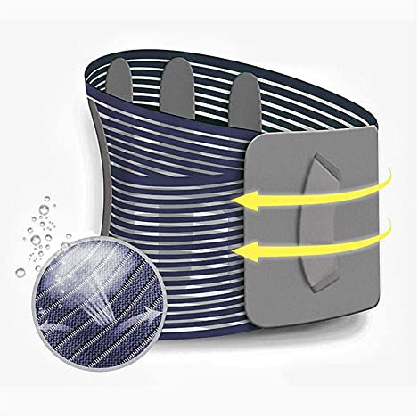 Samnuerly Cinturón de Soporte Lumbar, compresión Ajustable y protección Transpirable Cinturón de Calor Correas de Soporte Ajustables - Soporte Lumbar (Tamaño : X-Large) (X)