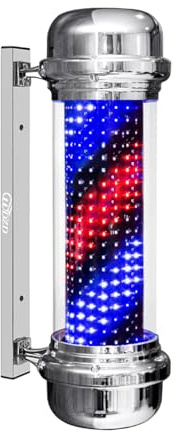 WDZD 71 cm Silbrig Barber Pole