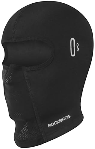 ROCKBROS Skull Cap Helmet Liner with Glasses Holes Thermal Under Helmet Beanie Motorcycle Bike Helmet Liner