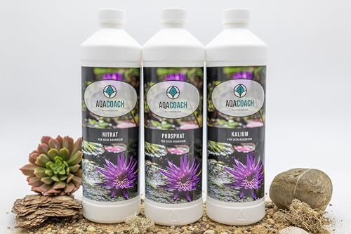 AQACoach SPARPAKET je 1 Liter NITRAT | PHOSPHAT | KALIUM Aquarium Aquariendünger Dünger Volldünger günstig
