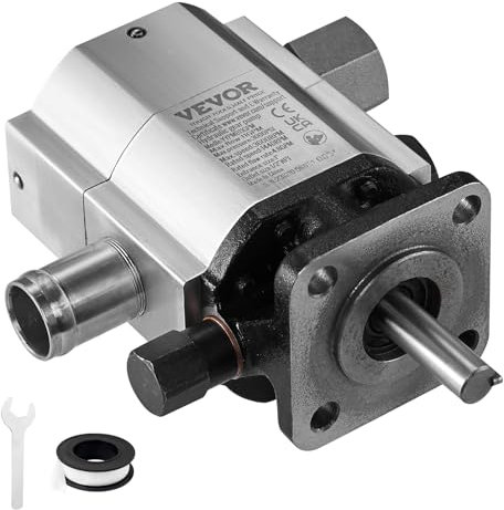VEVOR Pompa idraulica spaccalegna, 11 GPM, 2 stadi 3000 PSI Pompa spaccalegna per legno, 1 '' Ingresso 1/2 '' NPT Pompa idraulica a ingranaggi in alluminio 3600 giri/min, per piccoli motori di