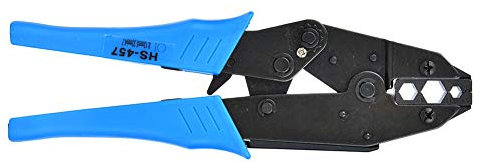 Pince à Sertir à Cliquet HS-457 BNC TNC, Outil de Sertissage de Câbles Coaxiaux, Conception Ergonomique pour un Fonctionnement Plus Facile, RG6 RG58