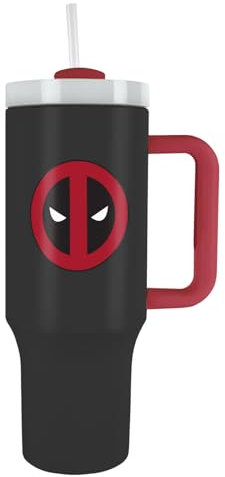 PYRAMID PYRAMID MDB2401799 DEADPOOL (SYMBOL) 40oz/1200ML TUMBLER Collectible, Multicolor, One Size