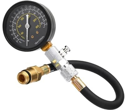 CHENYN Kompressionsprüfer für Benzinmotoren, Zylinderdiagnose 0-300 PSI, Automobil-Druckmessgerät-Kit mit Adapter für digitales Auto-Druckmessgerät