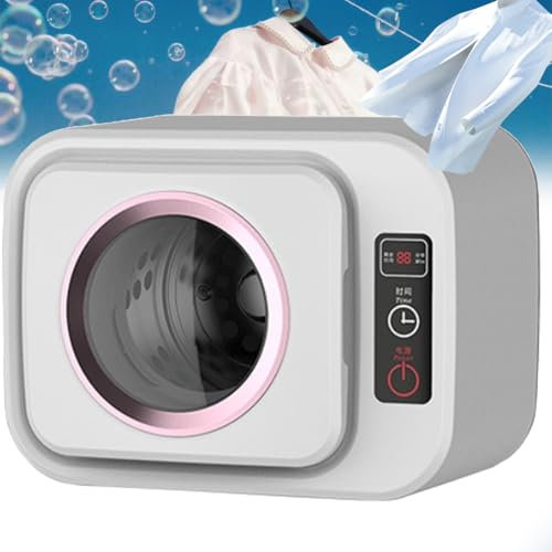 Mini sèche-Linge ventilé, 1 kg, avec Doublure Amovible en Acier Inoxydable et 3 réglages de Chaleur, Protection Contre la surchauffe, sèche-Linge électrique 300 W pour Appartement, Maison, dortoir