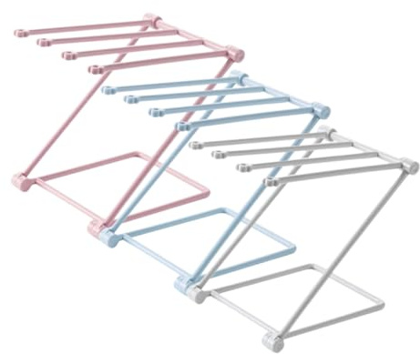 Alipis 3pcs Multi-Function Kitchen Storage Rack Foldable Dishcloth Organizer Drying Rack for Sink Drainer and Counter Top Use