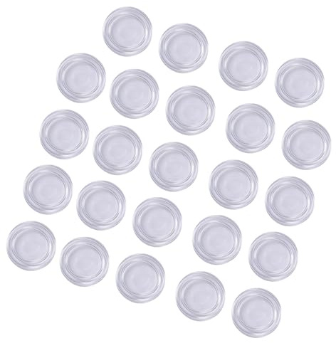 Lot de 20 patins antidérapants en PVC transparent pour tables basses en verre