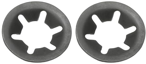 PATIKIL Rondelles Frein À Denture Interne Étoile M12, 100 Pc Rondelles De Blocage Rapide En Acier Au Manganèse Pour Serrage, Noir