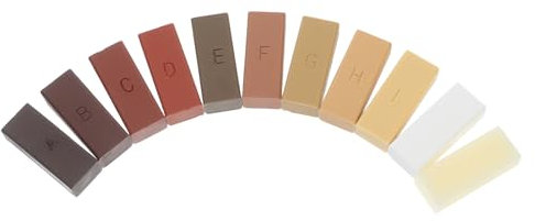DIYEAH Wood Floor Repair Wax Blocks 11pcs Floor Polish Wax Set for Wooden Laminate Crack and Hole Filler Putty for Furniture and Door Restoration
