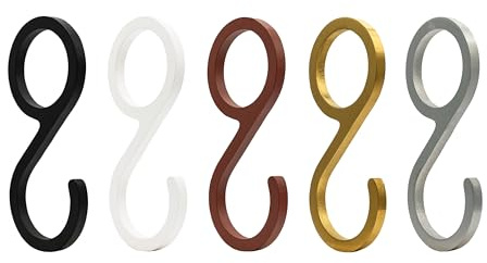 Natural Goods Berlin 3x GARD Hook Kleiderhaken Rot Metall - Metallhaken zum Einhängen - Haken Kleiderstange - Haken zum Aufhängen - Kleiderhaken für Kleiderstange - Fleischhaken S Haken Metall
