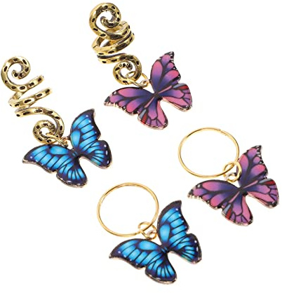 PACKOVE 12 Piezas Adornos para Cabello Forma de Anillos para Trenzas Joyería para Dreadlocks Accesorios de Pelo para Fiestas