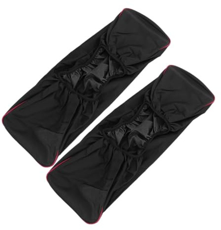 TEHAUX 2pcs Breathable Oxford Fabric Winch Cover Electric Winch Protector with Elastic Band for Outdoor Use Windproof Durable Protection