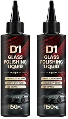 Liquido lucidante per vetri, detergente e lucidante per vetri auto, spray antiappannamento con rivestimento idrofobico che rimuove vortici, graffi, segni di tergicristalli e pellicola d'olio