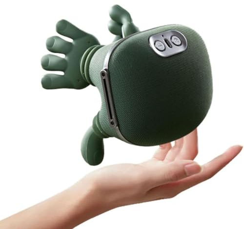 Bionic Heated Massager, Elektrisk Deep Tissue 4D Knådningsmassage, Trådlös bärbar Shiatsu Nack- och Ryggmassager, Simulerad mänsklig handdesign för smärtlindring och muskelavslappning