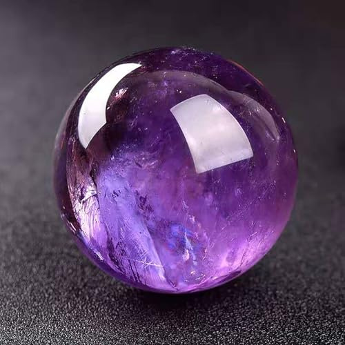 Generico Sfera di Cristallo di Ametista, Sfera di Quarzo Viola Naturale Pietra Preziosa Lucidata per Divinazione, Sfera Decorativa per la Casa, Sfera di Cristalli Curativi, Pietra Guaritiva,18mm~20mm