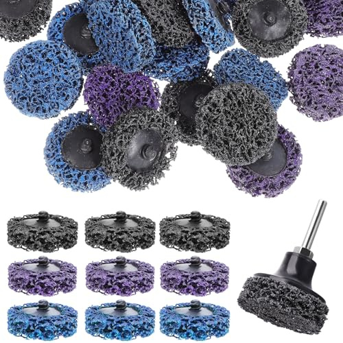 DECOMELODY Discos para Amoladora Angular Discos de Nylon para Decapado y Lijado Accesorios para Herramientas de Pulido y Preparación de Superficies Industriales
