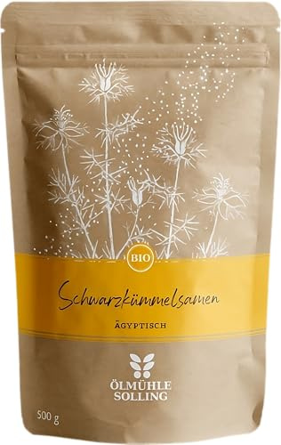 Ölmühle Solling ägyptische Schwarzkümmelsamen (ganz) nigella sativa - 500g - BIO