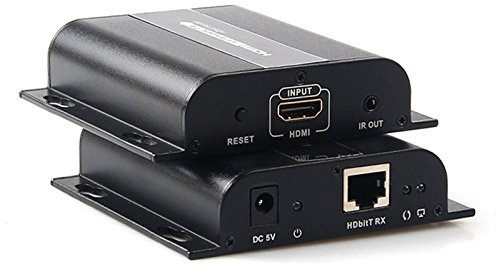 Générique Lkv383 Hdbitt Extender IR sur HDMI sur RJ45 Cat5e/C jusqu'à 120 m de prise en charge de 1 HDMI émetteur à de nombreux récepteurs HDMI