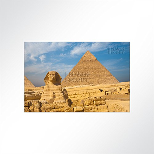 LYSEL® Absorberbild - Die Pyramiden von Gizeh 200x150x5,5cm - Akustikbild Schallschlucker mit 50mm Schaumstoff aus Basotect® G+
