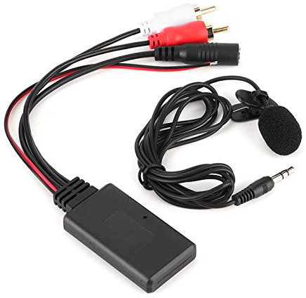 EBTOOLS Bluetooth-Adapter für Auto Bluetooth Adapter Auto Audio und Musik Modul AUX Bluetooth Kabel Adapter 2 mit Mikrofon Freisprecheinrichtung Adapter AUX Bluet Modul