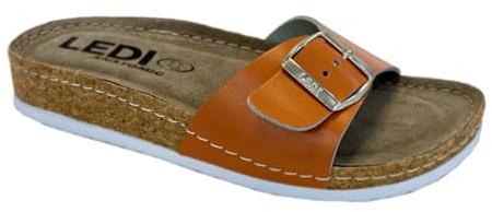 Ledi Anatomic 94-Ora Sandali Zoccoli Sabot Pantofole Scarpe di Pelle, Donna, Arancia, EU 40