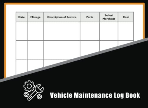 Vehicle Maintenance Log Book: Compact Maintenance & Repairs Service Records for Cars, Trucks, and Motorcycles
