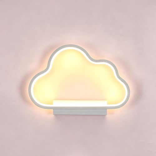 ZTWLEED LED Wandleuchte Innen,20W Wandlampe LED Mordern 3000K/4000K/6000K | Wandbeleuchtung Wolken für Kinderzimmer Schlafzimmer Wohnzimmer Korridor,Weiß 110-240V