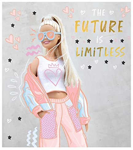 Danilo Promotions Limited Barbie Geburtstagskarte, offizielle Barbie-Grußkarte, Happy Birthday Barbie-Karte, mehrfarbig, 17,8 x 15,2 cm