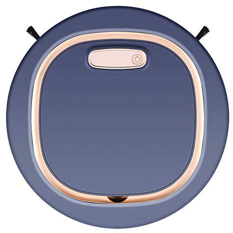 Boxwizard Robot aspirapolvere con funzione di pulizia 3 in 1 intelligente robot aspirapolvere 1200 mAh batteria aspirazione per pavimenti duri di animali (blu reale)