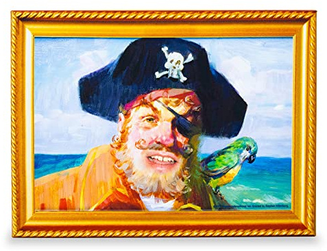 Silver Buffalo SpongeBob SquarePants Captain Painty the Pirate Leinwand-Kunstdruck zum Aufhängen