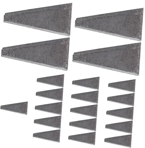20Pcs Carbon Steel Axe Wedge Set Hammer Wedges for Axe Repair and Installation Practical Hammer Wedge Tools for Home, Made of Metal with a Serrated Structure