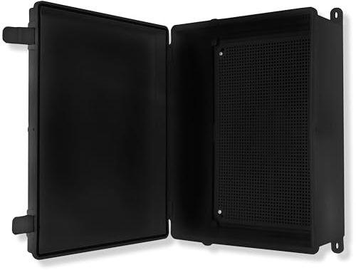 Iron Forge Cable 15x11 in Outdoor Junction Box - Black, Waterproof