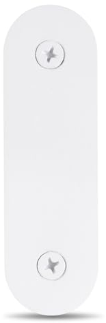 Doorbell Cover Plate, Metal Doorbell Blanking Plate Cover, Doorbell Button Cover Chime Guard Plate, Doorbell Faceplate Hole Cover, Weather Resistant, Easy Installation, Aesthetic Decoration - White