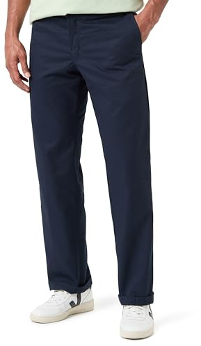 Dickies Hombre, Pantalón utilitario Active en sarga con cinturilla y corte regular, NAVY Talla únicaCURO, 38W / 32L