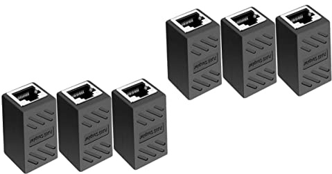 UKCOCO 6stücke Ethernet Kupplung Adapter Cate Kompatibel Installieren Für Netzwerkerweiterungen Und Von Ethernet-kabeln