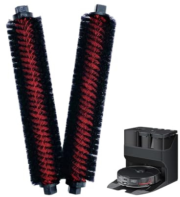 Tillämplig Roborock rengöringsborste - S7 MaxV Ultra/S7 Pro Ultra/S8 Pro Ultra/G10s Roborock S7 Tillbehör Kraftfulla, avtagbara och lätta att rengöra perfekt för daglig användning (set om 2)