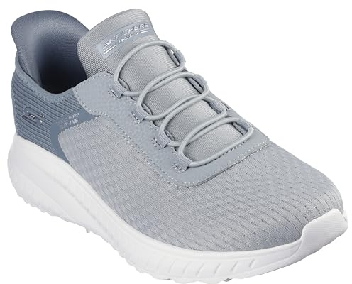 Skechers Tenis Bobs para Mujer, Brown, 36.5 EU | Tenis informales, sin cordones, plantilla de espuma viscoelástica, almohadilla para el talón, suela flexible