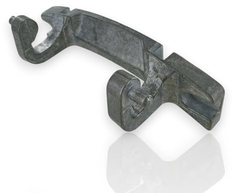DEKAROX Charnière de porte pour Bosch Siemens 625486 00625486 - Charnière en métal - 135 x 40 x 50 mm - Pour machine à laver comme Classixx VarioPerfect Maxx iQ100 iQ300
