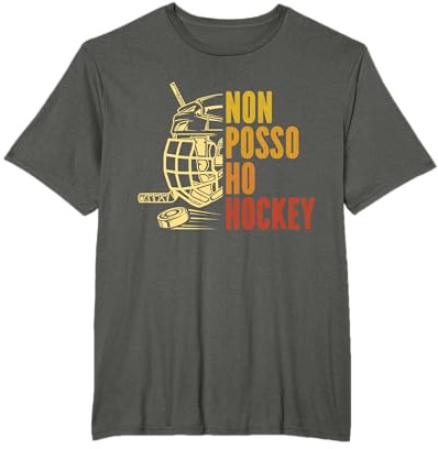 Divertente Regalo Hockey su Ghiaccio Non Posso Ho Hockey Maglietta